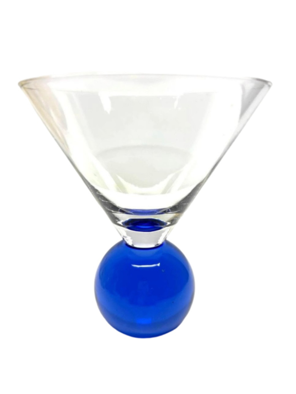 Bullicante 5 oz Ccobalt Blue Martini Glasses x2